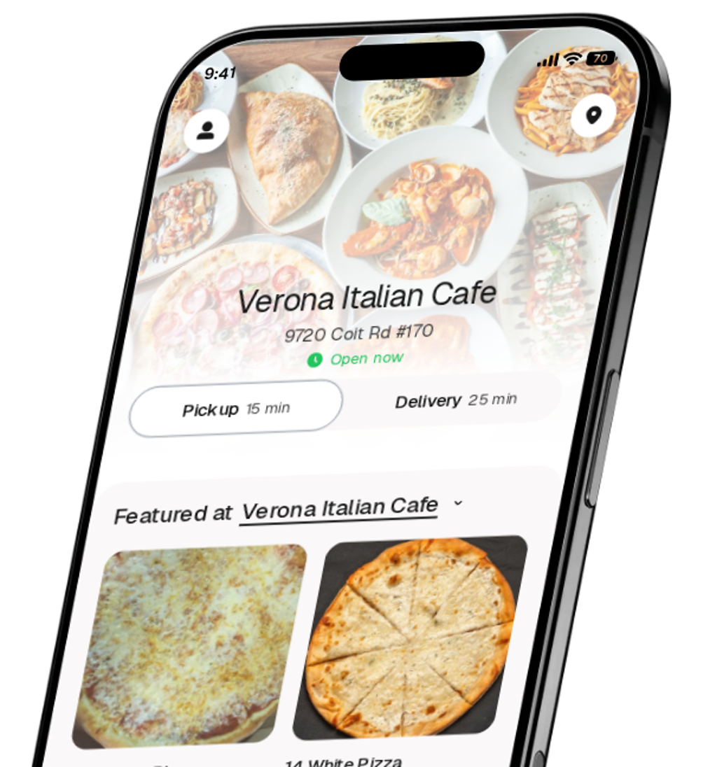 Verona Italian Cafe app preview